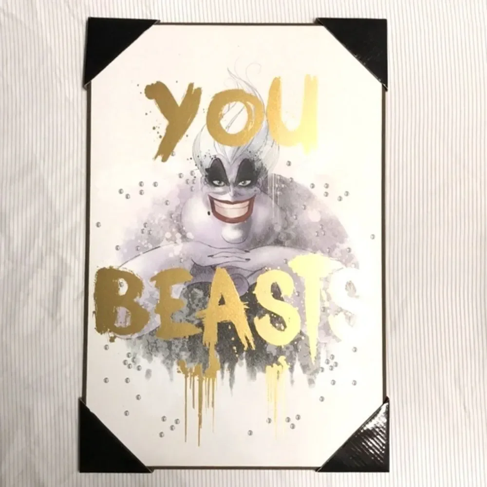 Ursula Disney Villains Wall Art 13x19 New RARE Little Mermaid